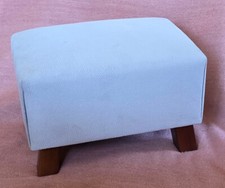 Kroko Stoffbezug Schemel Hocker Fußhocker Sitzhocker Holzhocker Fußbank