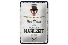 Blechschild Spruch 12x18 cm