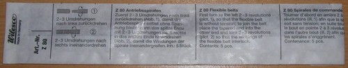 Wilesco 00800 antriebsspiralen - wilesco,
