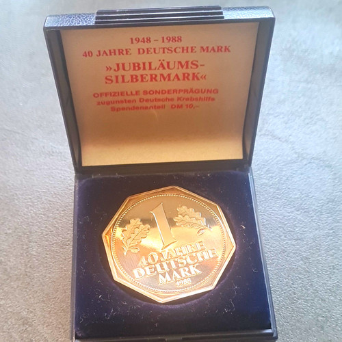 Jubiläums silbermark 40 - dm, jubiläums-silbermark