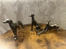3er Set Metall Windhunde /