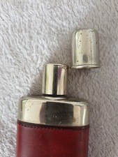 Edelstahl Alu Leder Flachmann Trinkbecher Taschenflasche pocket shot reklame BVB