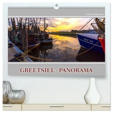 Greetsiel-Panorama (hochwertiger Premium Wandkalender 2026 DIN A2 quer),...
