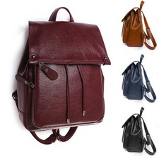 Damen Rucksack Klein Wasserdicht Tasche Cityrucksack PU Leder Freizeitrucksack