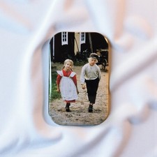 Michel & Ida aus Lönneberga | Kühlschrankmagnet Astrid Lindgren Retro