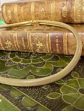 Vintage Henkel & Grossé Collier Halskette vergoldet~40 cm Alt für Dior Schlange