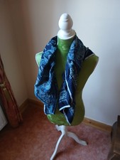 Damen Halstuch Tuch Blau