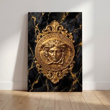 Goldene Medusa Wandkunst