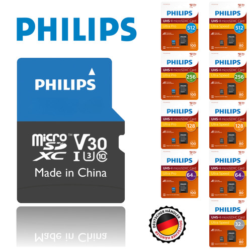 Philips microsd karte 16gb - microsd,