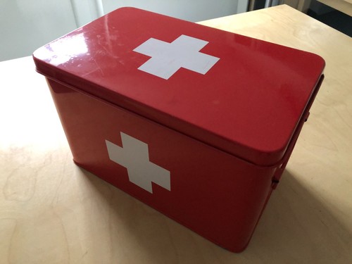 Zeller medizinbox metall - medizinbox, rot