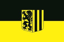 Aufkleber Flagge Dresden Fahne