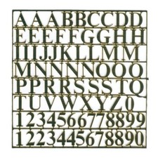 Krick Buchstabensatz Messing