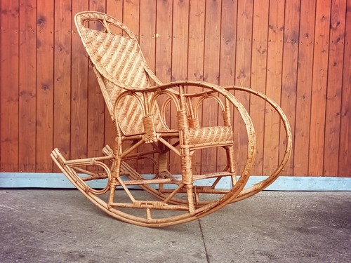 Schaukelstuhl vintage boho - vintage,