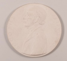 KPM Berlin Plakette rund weiß