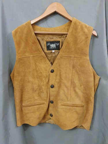 Leder weste herren oldschool - leder,