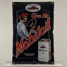 Mobiloil Emailschild - 60x40cm