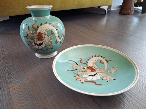 Schaubach kunst vase teller - vase, &