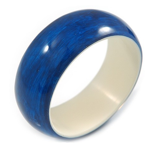 Blau acryl off round armreif - off,
