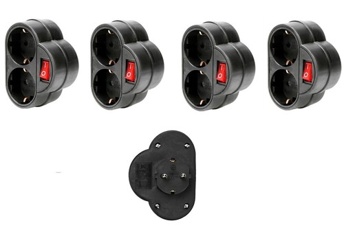 Schuko doppelstecker mit - x,