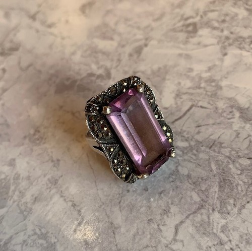 Finger ring amethyst lila - finger,