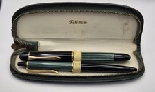Pelikan 140 Füller 585 Gold Feder 14 Karat +355 Kugelschreiber/Sreibset Vintage.