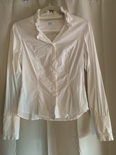 ESCADA Sport Bluse Grösse 36 S hochwertig mit ausgefallenen Details Baumwolle