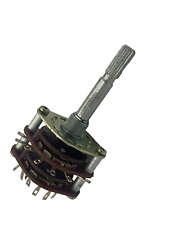 10x Stufendrehschalter, Stufenschalter, 2 Ebenen x 12, 6mm x 32mm 1A,Amateurfunk