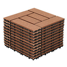 WPC Terrassenfliesen 1㎡-10㎡ Fliesen Klickfliese Bodenplatten Profil Holz Balkon