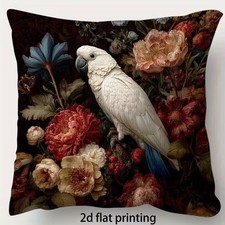 Deko Kissen 50 cm Geschenk Vogel Tropisch passt zu Essenz Blumen floral Papagei