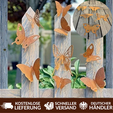 10x rostige schmetterlinge - rostige,