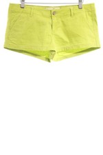 HOLLISTER Hot Pants Damen Kurze Hose Gr. DE 36 neongrün extravaganter Stil