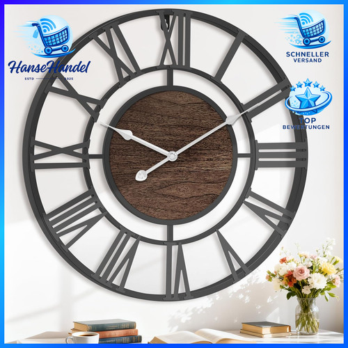 Wanduhr groß 40cm - wanduhr,