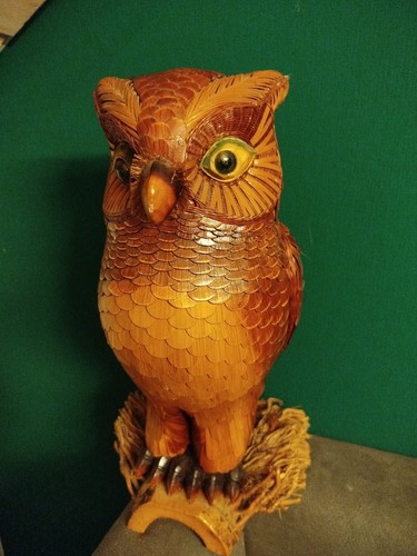 Coastal owl rattan - coastal, rattan/holz