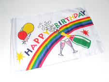 Happy birthday flagge - happy, fahne