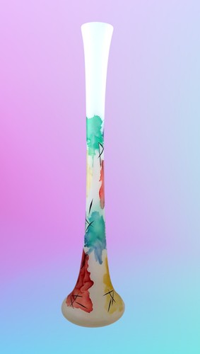 Große bodenvase glas geeist - glas,