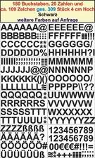 Buchstaben je 6 Stück