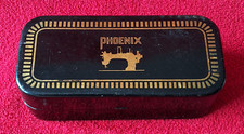 Dose Phoenix Nähmaschine Blechdose Büchse Blech schwarz Werbung Sammler
