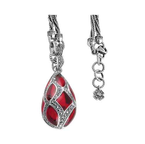 Fabergé stil eiform halskette - stil,