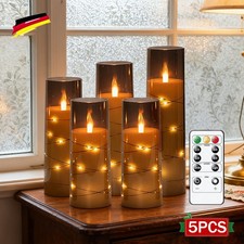 LED Kerzen Warmweiß Kerze Dekokerzen Garten Flammenlose Flackernd Lichterkette