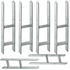 6x Pfostenanker H-Anker 101 mm