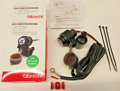 Albrecht motorrad duo usb - albrecht, a+c