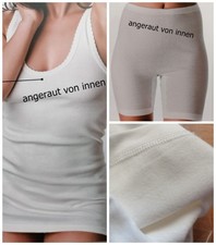 Damen Achselhemd  Schlüpfer mit Bein flauschig angeraut von innen  100%Baumwolle