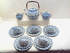 Teeservice Strohblume Blau