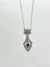 18k Art Deco Collier Mit