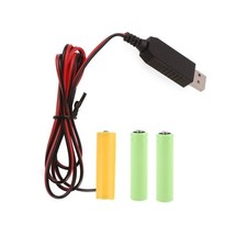AA Dummy Battery Power Cable Cord Replace 3x 1.5V LR6 AA Batteries Money-saving