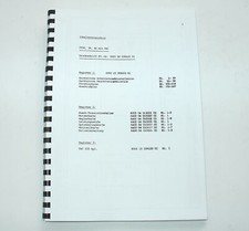 Elektrische Unterlagen (Schaltplan) Deckel FP2A FP3A FP4A TNC355.