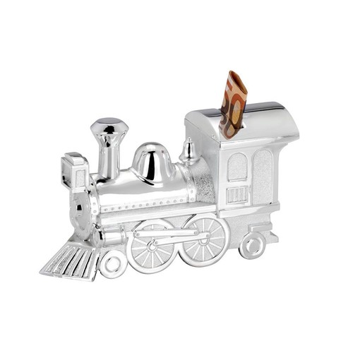Spardose lokomotive silber - spardose,
