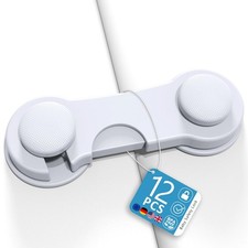 Kimsky 12 Stück Kindersicherung Schrank, Schranksicherung Baby Mit 3M Kleber, We