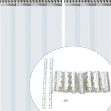 7Stk 2m PVC Streifenvorhänge