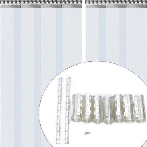 7stk pvc streifenvorhänge - 2m,
